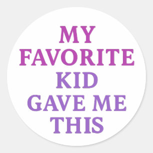 Adesivo MEU FILHO FAVORITO ME DEU ISSO – Sticker