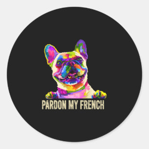 Adesivo Meu Francês - Pop Art Diversão Francês Buldogue Fr