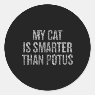 Adesivo Meu Gato É Mais Inteligente Que Potus Humor Políti