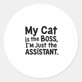 Adesivo Meu Gato é o Chefe
