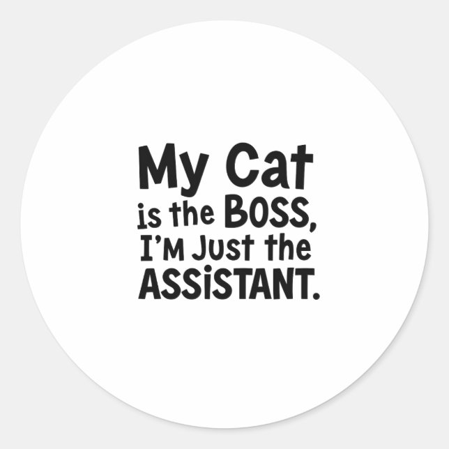 Adesivo Meu Gato é o Chefe (Frente)