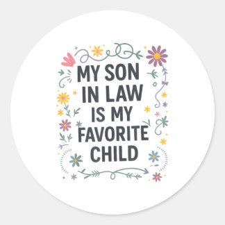 Adesivo Meu Genro É Meu Filho Favorito Piada Família Mae