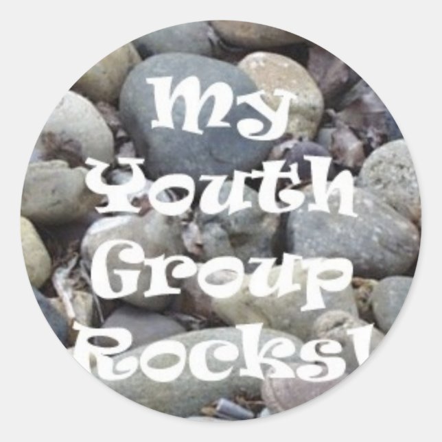 Adesivo Meu Grupo Juvenil Rocks Stickers (Frente)