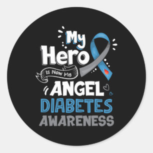 Adesivo Meu Herói Agora É Meu Angel T1D Diabetes Sensibili