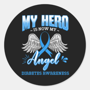 Adesivo Meu Herói É Meu Anjo Diabetes Endocrino Diabético