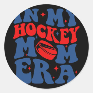Adesivo Meu Hóquei Era Era Groovy Hockey Mãe Mãe Mãe Mothe