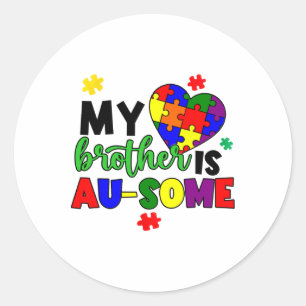 Adesivo Meu Irmão É Autismo Sensibilizado Mãe Pai