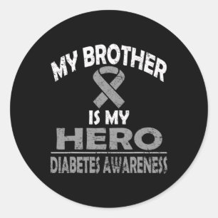 Adesivo Meu Irmão É Meu Herói Diabetes Sensibilizar A Cami