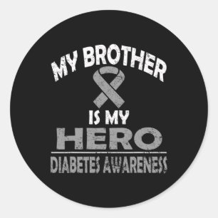 Adesivo Meu Irmão É Meu Herói Diabetes Sensibilizar A Cami