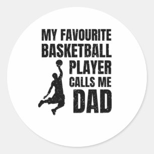 Adesivo Meu Jogador De Basquete Favorito Me Chama De Pai S