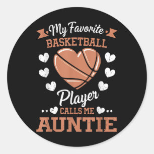 Adesivo Meu Jogador De Basquete Favorito Me Chama De Tia