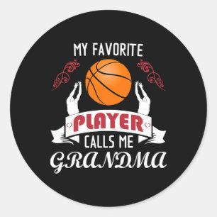 Adesivo Meu jogador de basquete favorito me chama de vovó