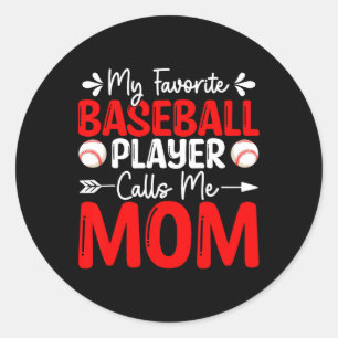 Adesivo Meu Jogador De Beisebol Favorito Me Chama Mãe Mães