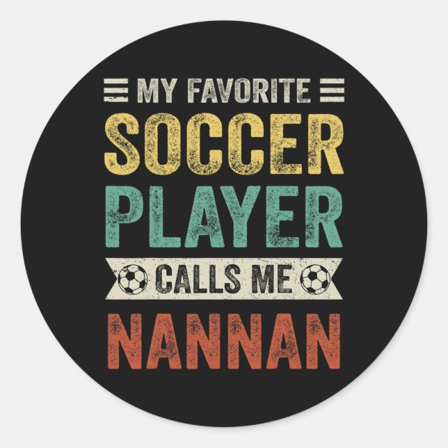 Adesivo Meu jogador de futebol favorito me chama de mãe de (Frente)
