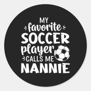 Adesivo Meu jogador de futebol favorito me chama de vovó