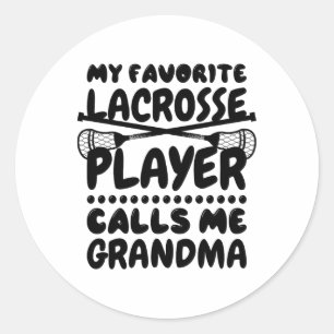 Adesivo Meu Jogador De Lacrosse Favorito Me Chama De Avó L