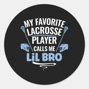 Adesivo Meu Jogador De Lacrosse Favorito Me Chama Lil Bro