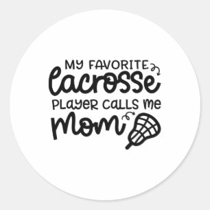 Adesivo Meu Jogador De Lacrosse Favorito Me Chama Mãe, Cut