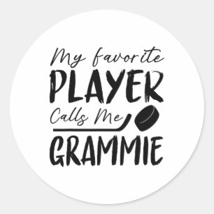 Adesivo Meu jogador favorito me chama de Grammie jogador d