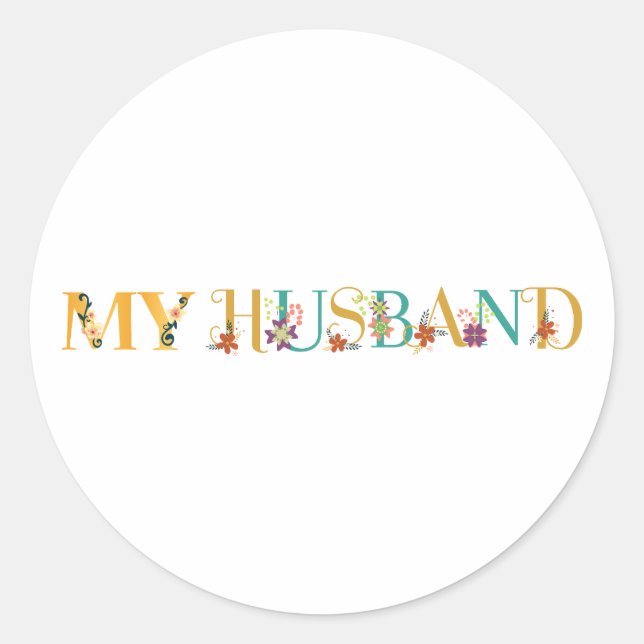 Adesivo Meu marido (Frente)