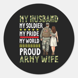 Adesivo Meu marido meu soldado meu orgulho meu mundo orgul