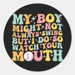 Adesivo Meu Menino Pode Não Sempre Rebater Mas Eu Rebato E