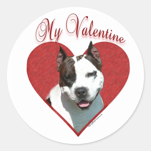Adesivo Meu Namorados AmStaff (Frente)