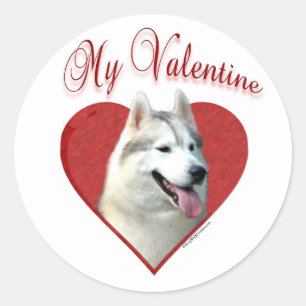 Adesivo Meu Namorados Siberiano Husky: Roucos de amor