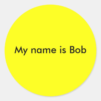 Adesivo Meu nome é Bob