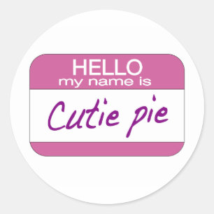 Adesivo Meu nome é torta de Cutie