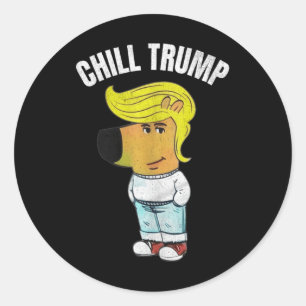 Adesivo Meu Novo Personagem É Um Chill Trump Memória Engra