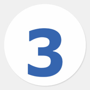 Adesivo Meu número é 3!