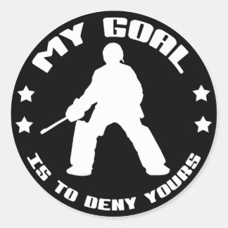 Adesivo Meu objetivo, Hockey de campo (preto)