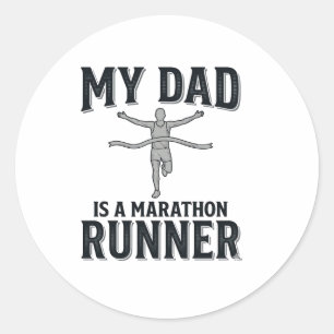 Adesivo Meu Pai É um Corredor de Maratona Camisa Vintage D