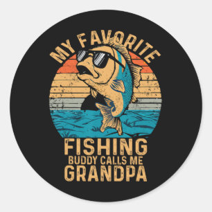 Adesivo Meu parceiro de pesca favorito me chama de vovô di