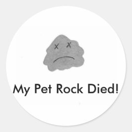 Adesivo Meu Pet Rock Morreu!