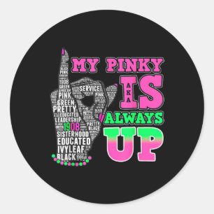 Adesivo Meu Pinky Está Sempre Acima Como História Negra Mê