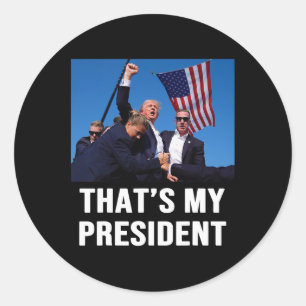 Adesivo Meu Presidente Trump 2024