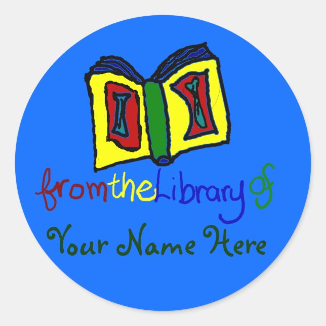 Adesivo Meu Primeiro Cartão - Azul (Frente)