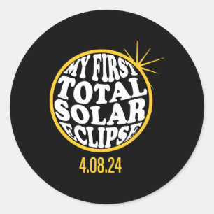 Adesivo Meu Primeiro Eclipse Solar Total Abril 8 Toddler K