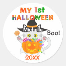 Meu primeiro gato fantasma de Halloween