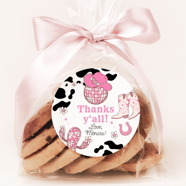 Adesivo Meu Primeiro Obrigado Rodeo Cowgirl (Criador carregado)