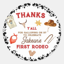 Adesivo Meu Primeiro primeiro aniversario Rodeo Cowboy