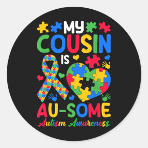 Adesivo Meu Primo É Um Autismo Irmãos Do Dia Da Consciênci
