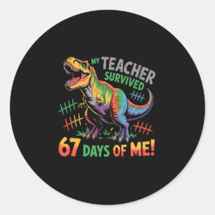 Adesivo Meu Professor Sobreviveu 67 Dias De Escola 67 Meme