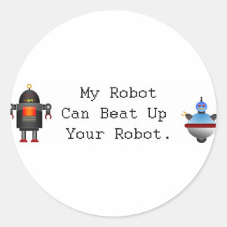 Adesivo Meu Robô Pode Bater Seu Robô