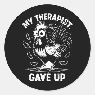 Adesivo Meu Terapeuta Desistiu Humor Terapia Saúde Mental
