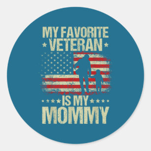 Adesivo Meu Veterano Favorito É Mymommy Bandeira Americana