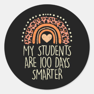 Adesivo Meus Alunos São 100 Dias Mais Inteligentes 100º Di