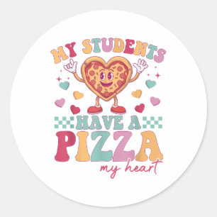 Adesivo Meus Alunos Têm Uma Pizza Do Meu Professor De Cora
